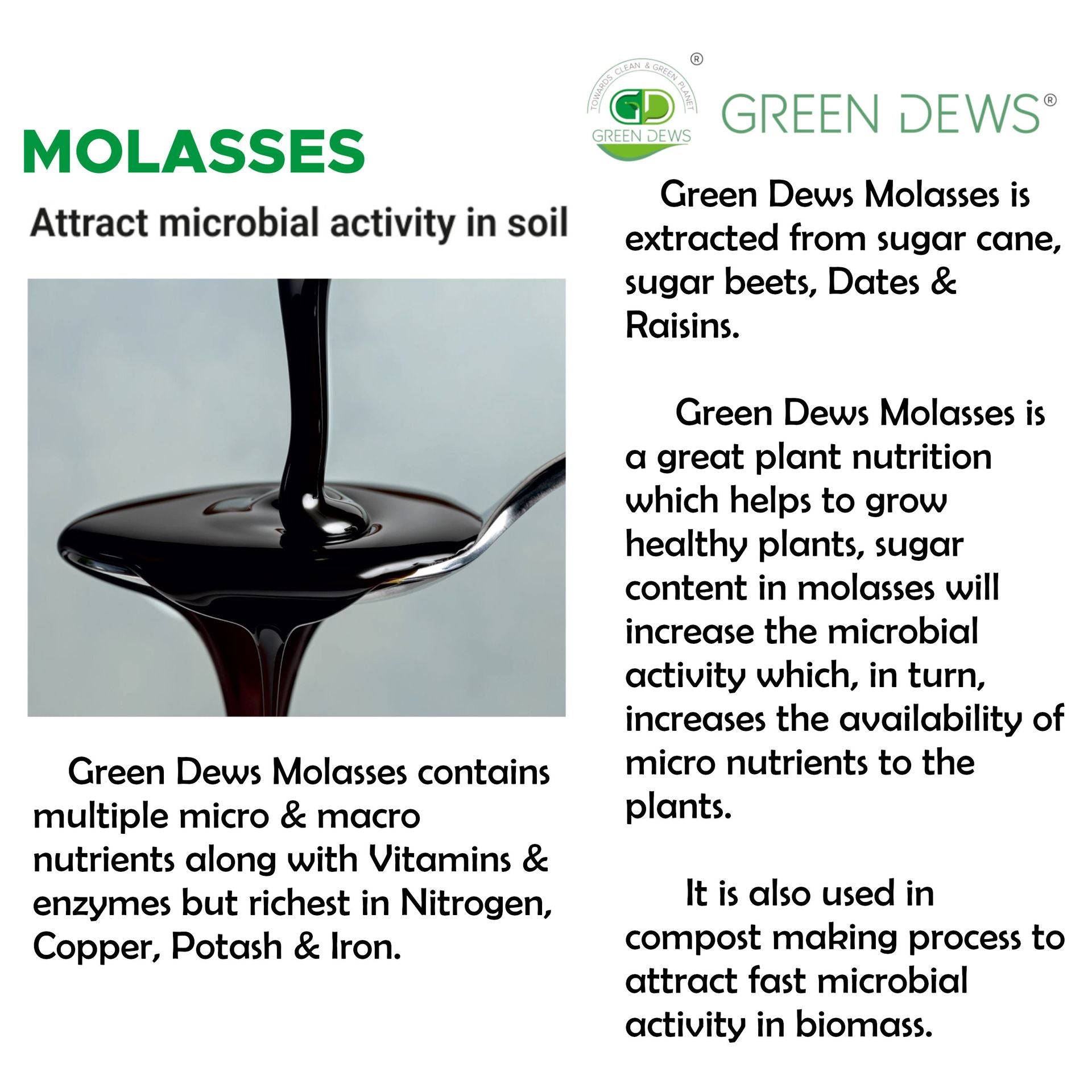 molasses plant fertilizer Green Dews Molasses Fertilizer For Plants And Garden Organic Liquid Ri