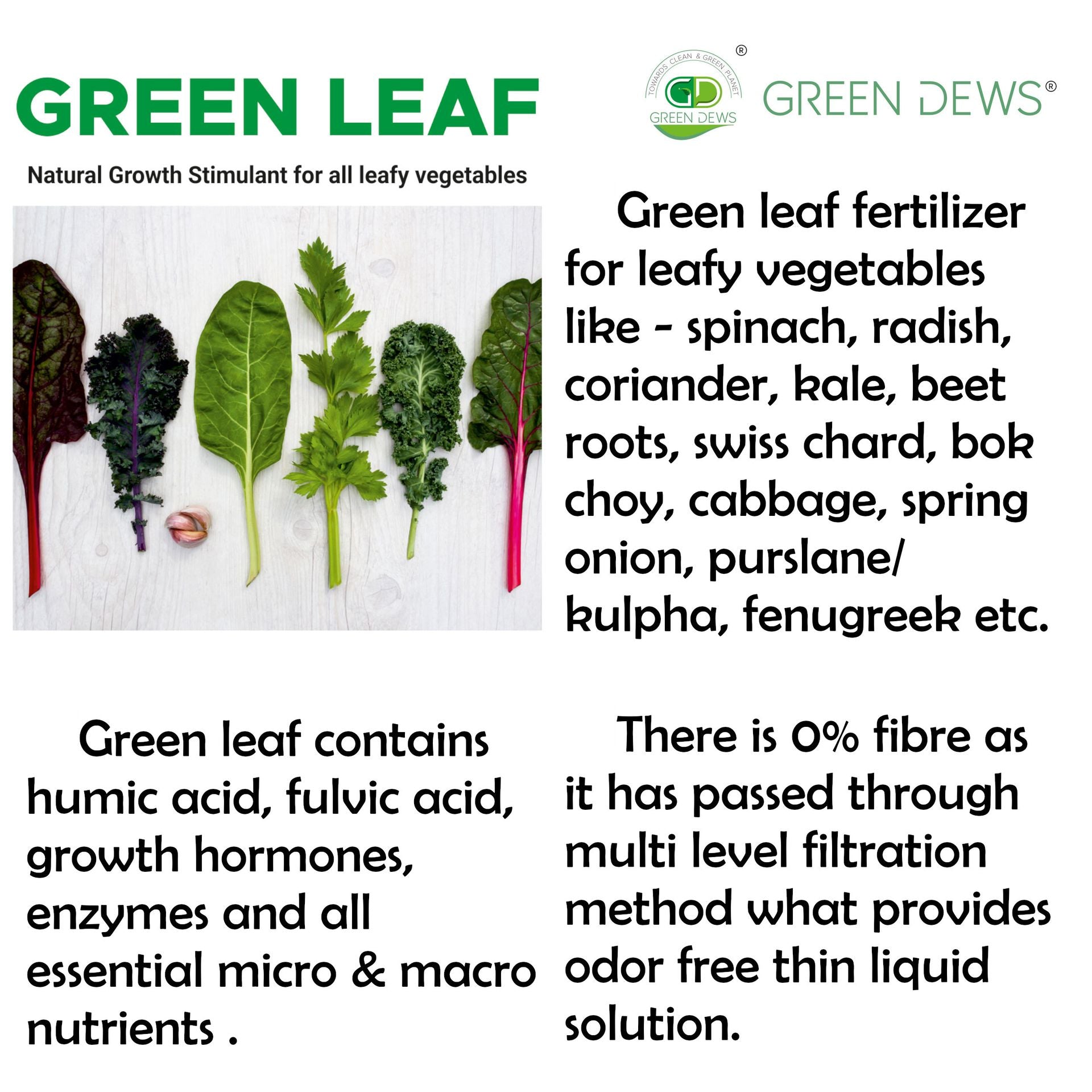 fertilizer for leafy plants Green Dews Natural Organic Fertilizer for All Leafy green Vegetables p