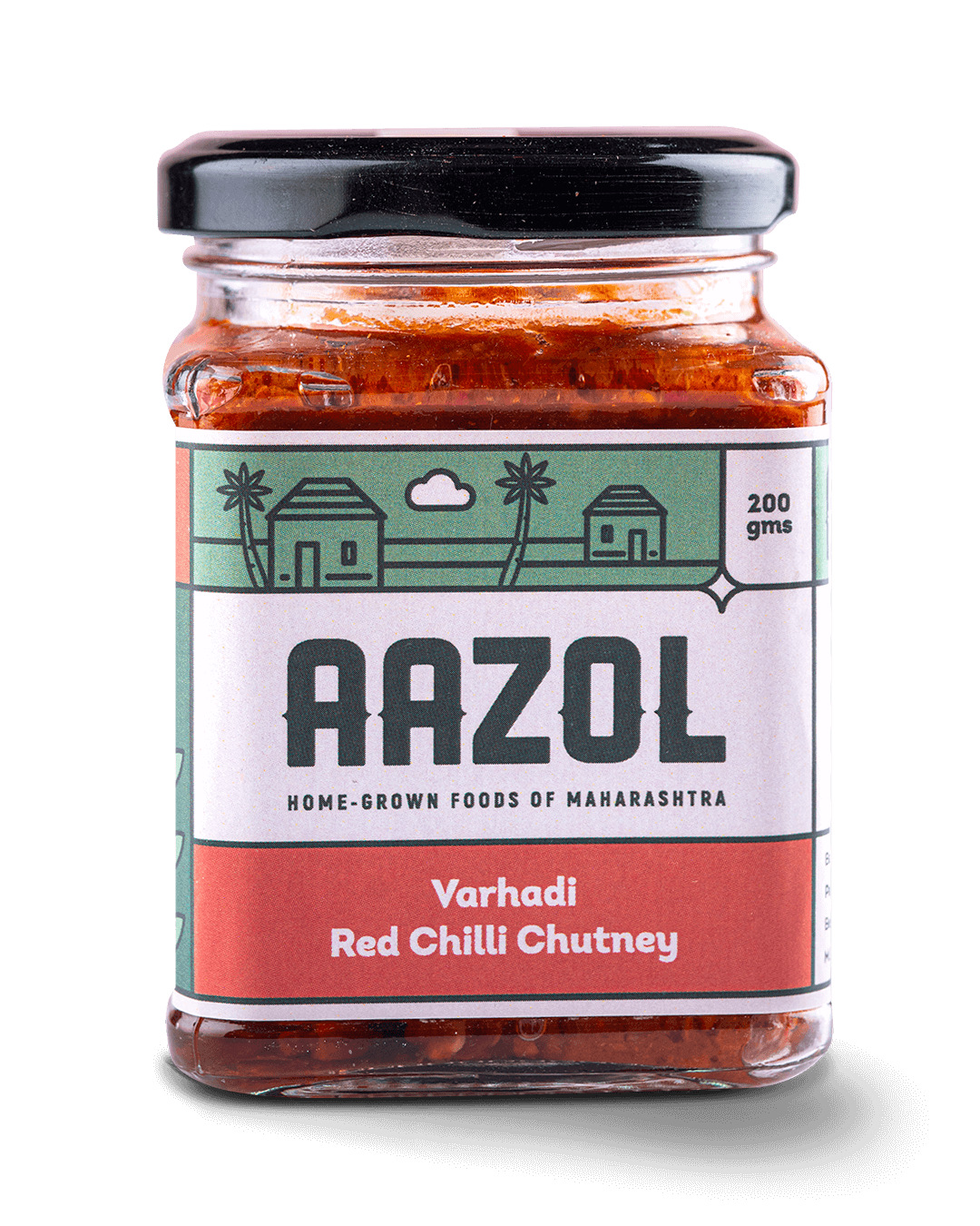 Aazol Varhadi Spicy Red Chilli Chutney - 400g - hfnl!fe