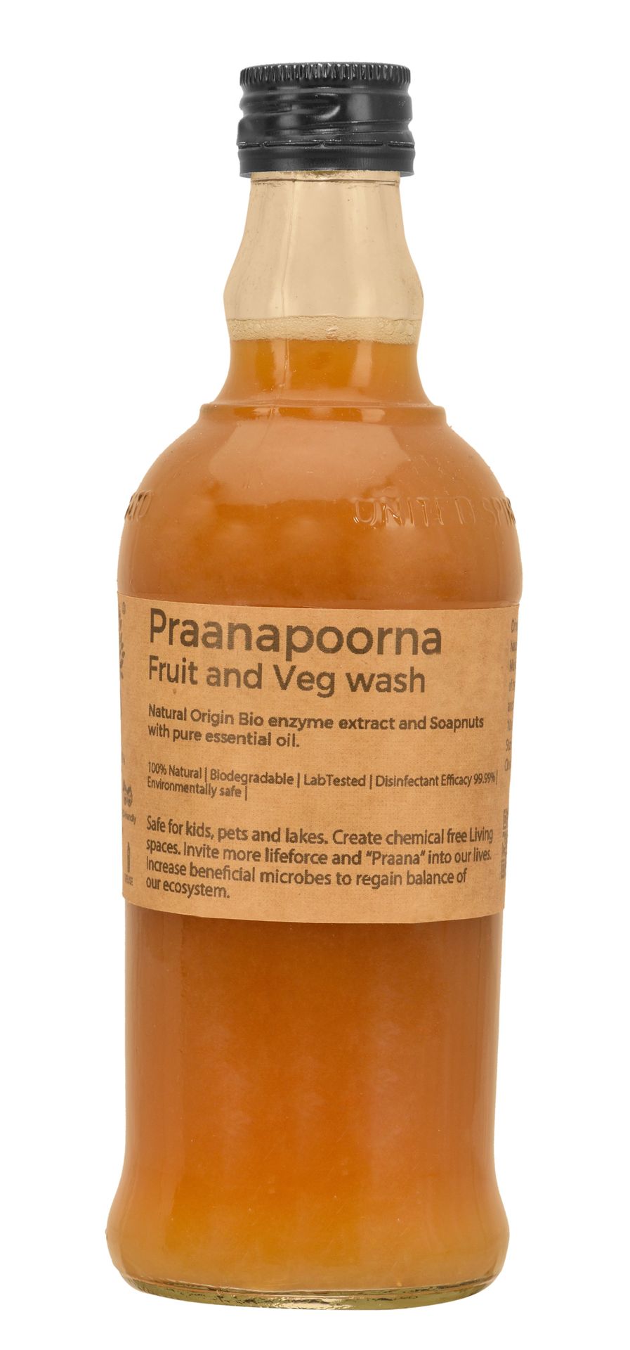 PraanaPoorna Fruit and Veg Wash - Concentrate - 350ML - hfnl!fe