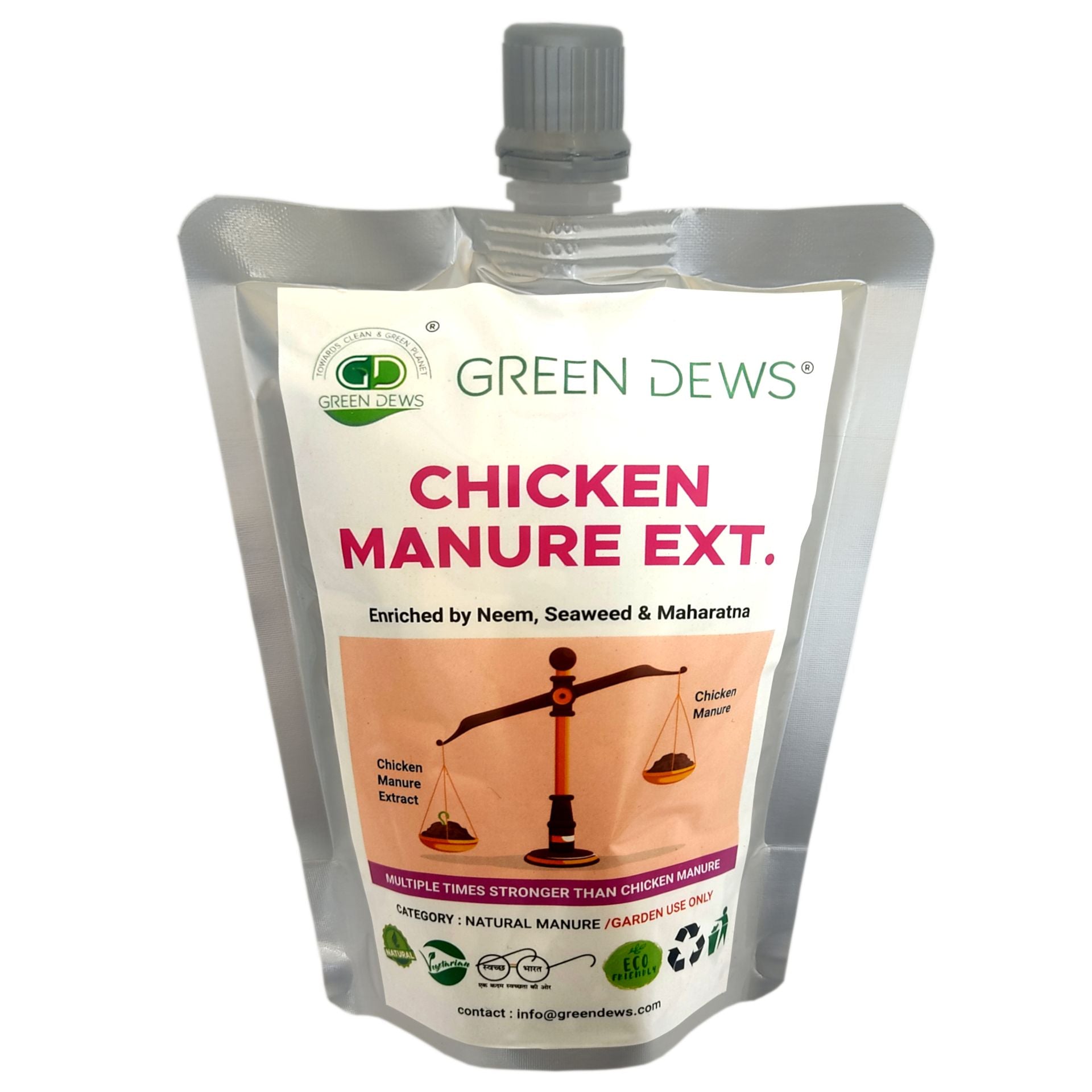 Green Dews Flower Booster Liquid Organic All Purpose Plant Fertilizer CHICKEN MANURE EXTRACT - hfnl!fe
