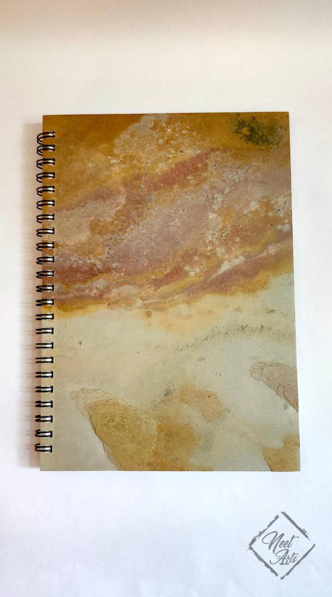 Neet Arts Indian Autumn Slate Stone Veneer Sheet Hard Bound Diary - A5 - hfnl!fe
