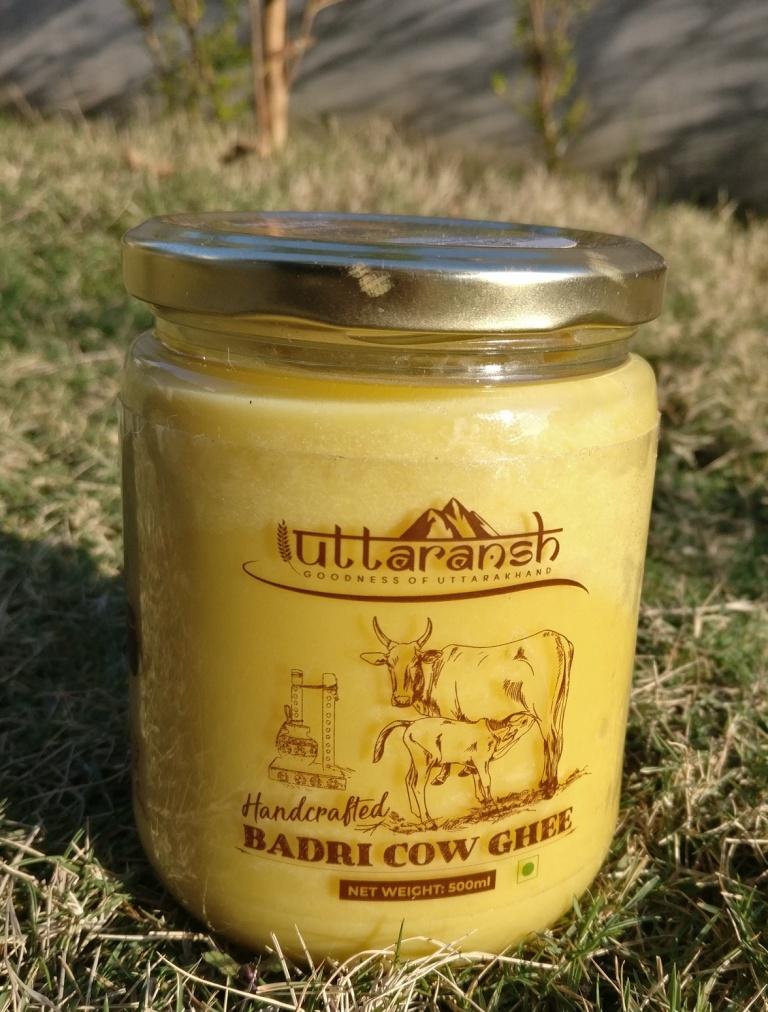 Uttaransh Bilona Badri Cow Ghee - 500 ml - hfnl!fe