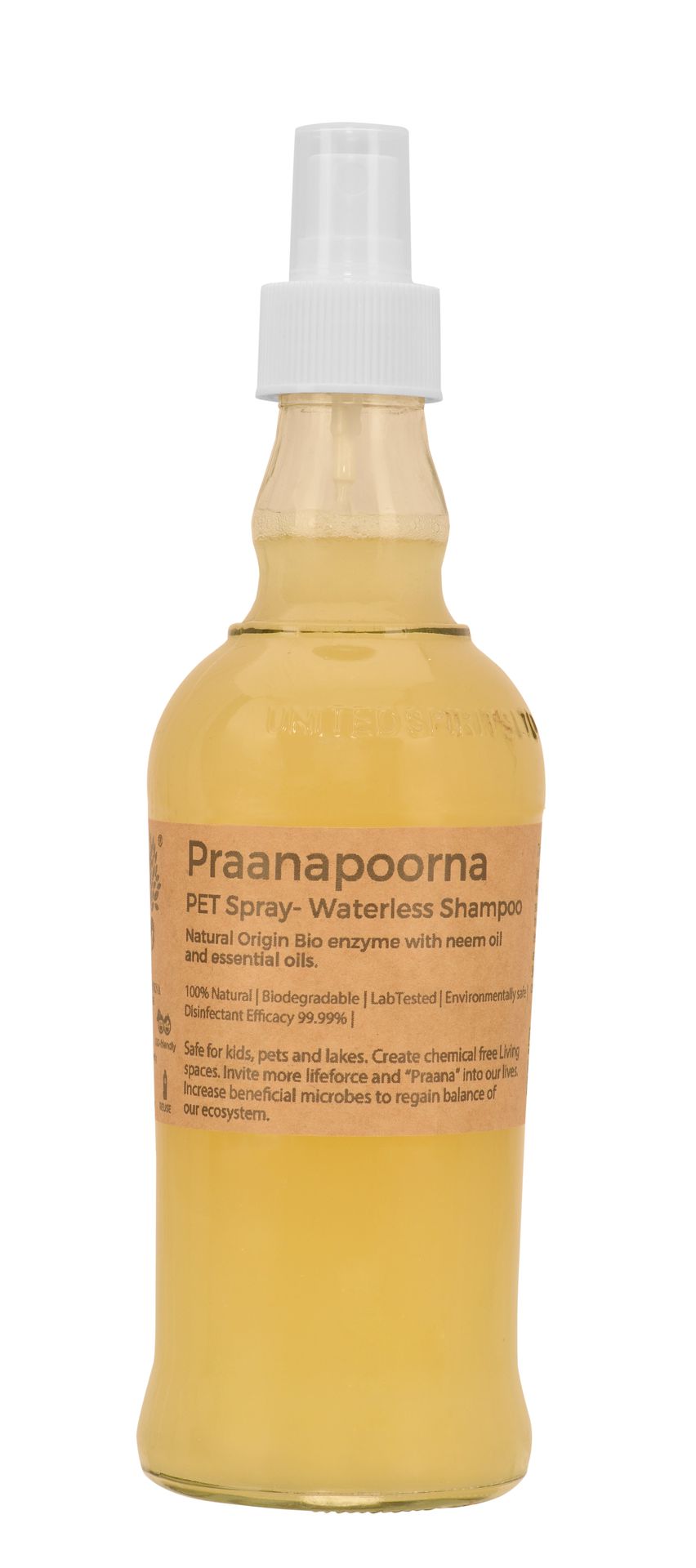 Praanapoorna Pet Spray- Waterless Shampoo 300ML - hfnl!fe
